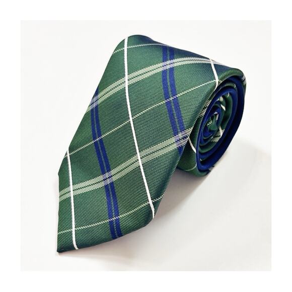 Tommy Hilfiger Plaid Silk Tie - Picture 1 of 5